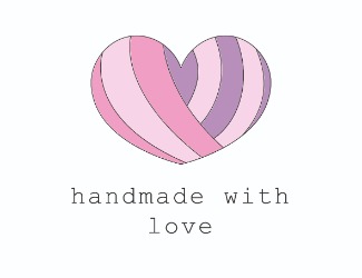 Projekt logo dla firmy Handmade with love | Projektowanie logo